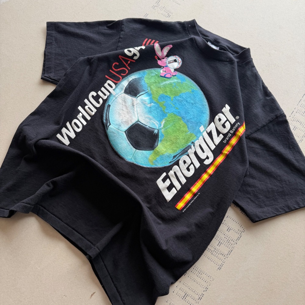 Vintage 90s Energizer World Cup USA 94 Single Stitch T-shirt